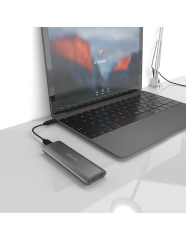 AISENS ASM2-015GR caja para disco duro externo Caja externa para unidad de estado sólido (SSD) Gris M.2