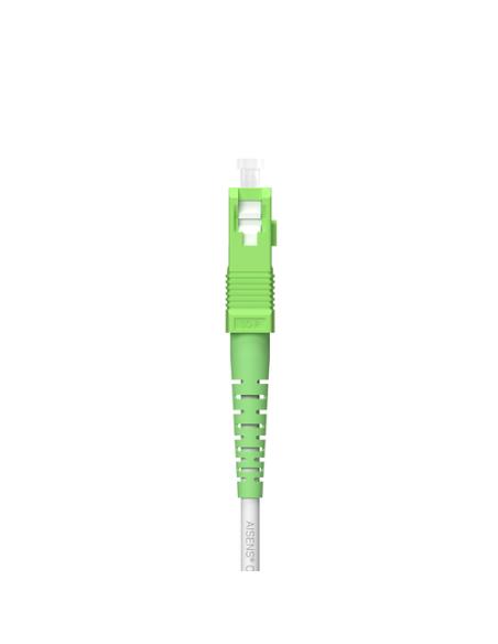 AISENS Cable Fibra Óptica Latiguillo G657A2 3.0 9/125 SMF Simplex CPR DCA LSZH, SC/APC-SC/APC, Blanco, 100 m