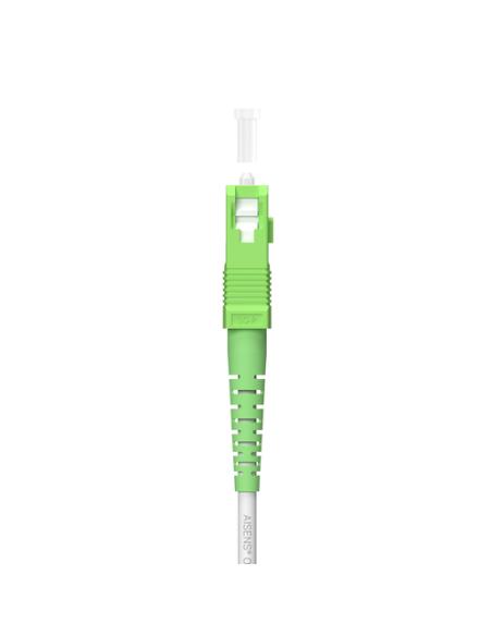 AISENS Cable Fibra Óptica Latiguillo G657A2 3.0 9/125 SMF Simplex CPR DCA LSZH, SC/APC-SC/APC, Blanco, 150 m