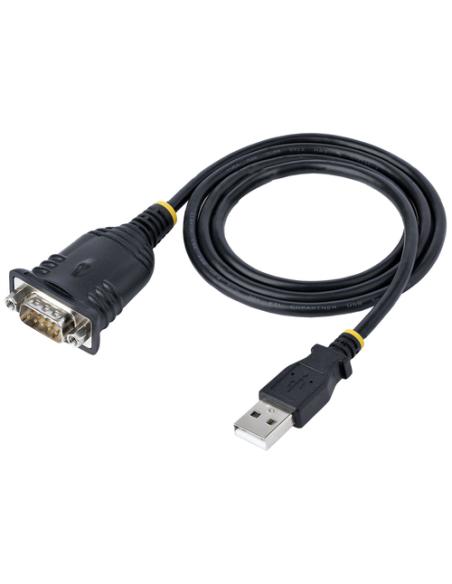 StarTech.com Cable de 1m USB a Serie, Conversor DB9 Macho RS232 a USB, Prolific, Adaptador USB a Serial para PLC/Impresora/Escán