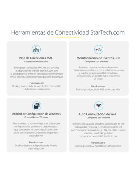 StarTech.com Adaptador Multipuertos USB C de Vídeo 4K a 60Hz, con Hub de 3 Puertos USB-A de 5Gbps, Entrega de Alimentación USB d