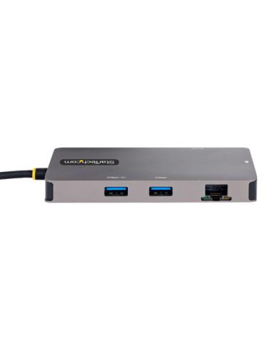 StarTech.com Adaptador Multipuertos USB C 2x HDMI 4K 60Hz, Hub USB-A 3.1 2Pt 5Gbps, PD 100W, GbE, SD/MicroSD, Cable de 30cm, Doc