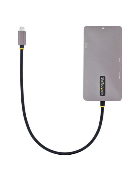 StarTech.com Adaptador Multipuertos USB C 2x HDMI 4K 60Hz, Hub USB-A 3.1 2Pt 5Gbps, PD 100W, GbE, SD/MicroSD, Cable de 30cm, Doc