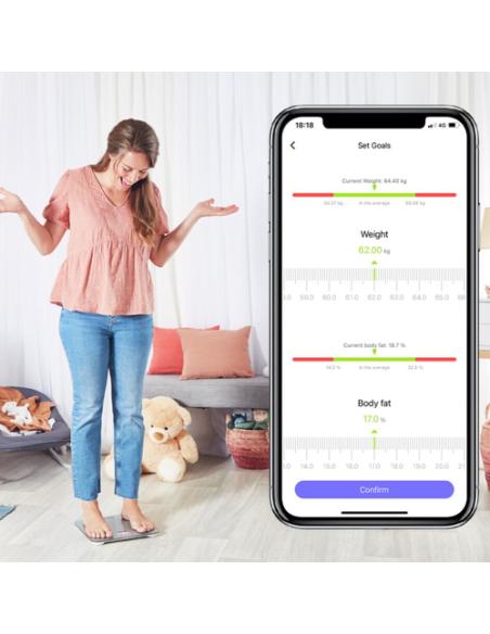 Rowenta Goodvibes LIFE BR9600 Plaza Plata Báscula personal electrónica