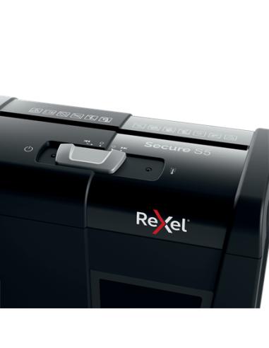 Rexel Secure S5 triturador de papel Corte en tiras 68 dB Negro