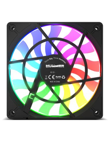NOX Hummer SLIM FAN Carcasa del ordenador Ventilador 12 cm Translúcido 1 pieza(s)