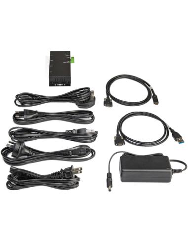 StarTech.com Hub USB C de 4 Puertos - 10Gbps - Ladrón Concentrador Industrial 2x USB Tipo C - 2x USB-A - con Protección ESD - Ho