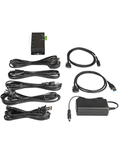 StarTech.com Hub USB C de 4 Puertos - 10Gbps - Ladrón Concentrador Industrial 2x USB Tipo C - 2x USB-A - con Protección ESD - Ho