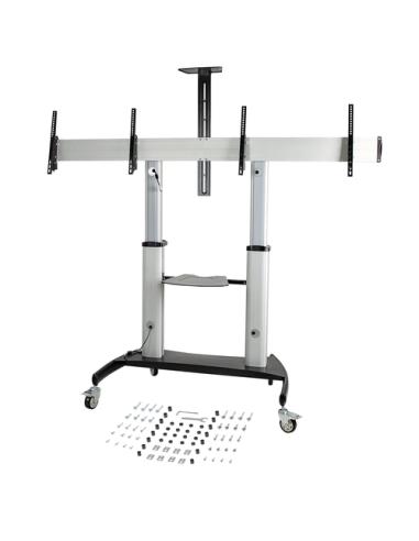 StarTech.com STNDMTVDUO soporte para TV 152,4 cm (60") Negro, Plata