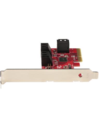 StarTech.com Tarjeta PCIe SATA - Tarjeta Controladora PCI Express de 6 Puertos SATA - 6Gbps - con Bracket de Perfil Bajo - con C