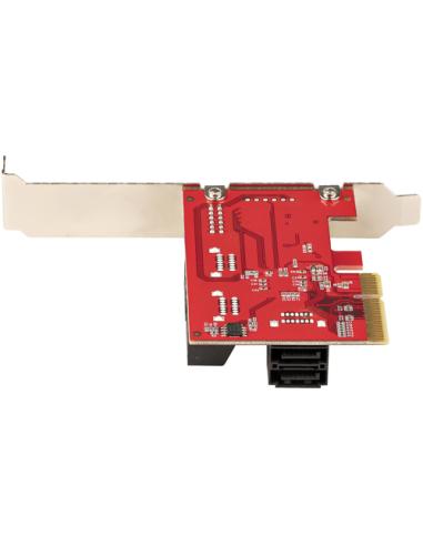 StarTech.com Tarjeta PCIe SATA - Tarjeta Controladora PCI Express de 6 Puertos SATA - 6Gbps - con Bracket de Perfil Bajo - con C