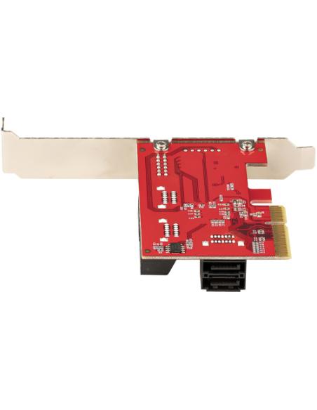 StarTech.com Tarjeta PCIe SATA - Tarjeta Controladora PCI Express de 6 Puertos SATA - 6Gbps - con Bracket de Perfil Bajo - con C