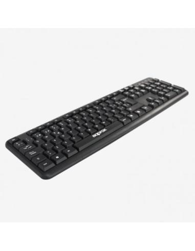 Approx APPMX220 teclado Oficina USB QWERTY Español Negro