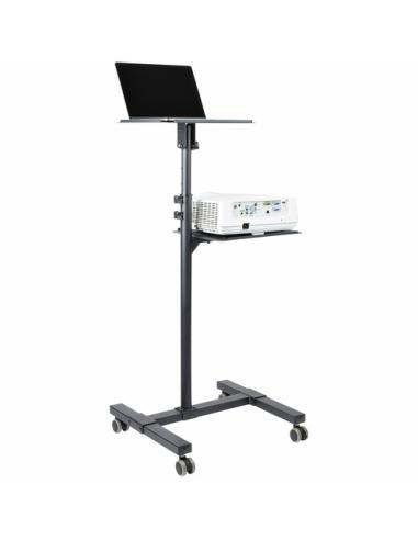 StarTech.com Soporte Móvil para Proyector y Ordenador Portátil - Carrito de Servicio Pesado para Proyector (2 Estantes) - de Alt