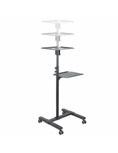 StarTech.com Soporte Móvil para Proyector y Ordenador Portátil - Carrito de Servicio Pesado para Proyector (2 Estantes) - de Alt