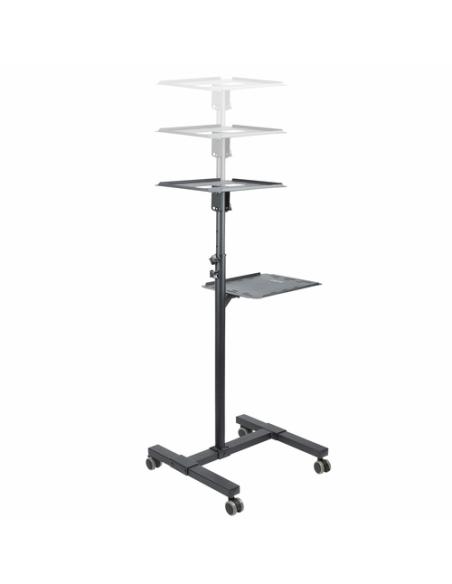 StarTech.com Soporte Móvil para Proyector y Ordenador Portátil - Carrito de Servicio Pesado para Proyector (2 Estantes) - de Alt