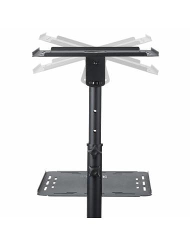 StarTech.com Soporte Móvil para Proyector y Ordenador Portátil - Carrito de Servicio Pesado para Proyector (2 Estantes) - de Alt
