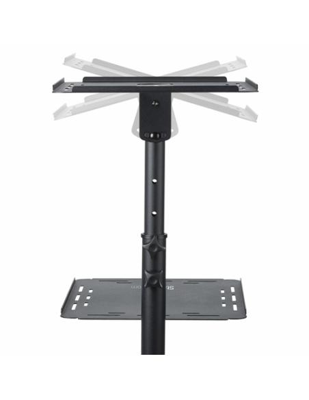 StarTech.com Soporte Móvil para Proyector y Ordenador Portátil - Carrito de Servicio Pesado para Proyector (2 Estantes) - de Alt
