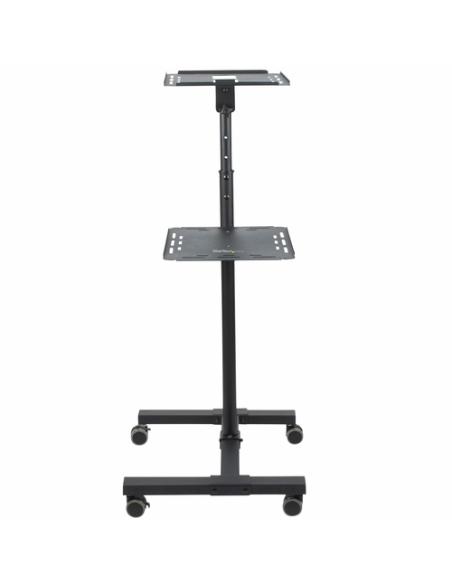 StarTech.com Soporte Móvil para Proyector y Ordenador Portátil - Carrito de Servicio Pesado para Proyector (2 Estantes) - de Alt