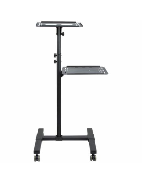 StarTech.com Soporte Móvil para Proyector y Ordenador Portátil - Carrito de Servicio Pesado para Proyector (2 Estantes) - de Alt