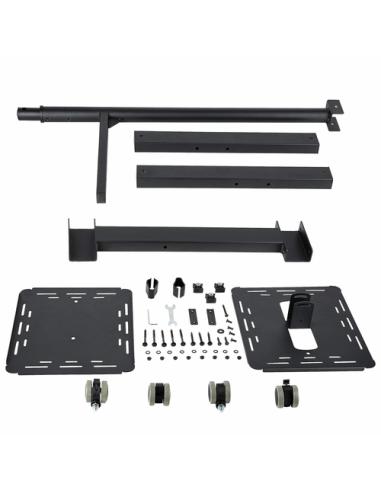 StarTech.com Soporte Móvil para Proyector y Ordenador Portátil - Carrito de Servicio Pesado para Proyector (2 Estantes) - de Alt