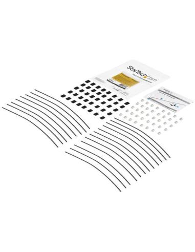 StarTech.com Cables de Seguridad de Doble Lazo - Paquete de 20 - de Acero - Ajustable