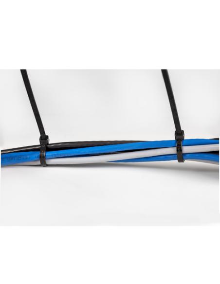 StarTech.com Bridas de 25cm para cables - 4 mm de ancho, 68 mm de diámetro, soportan 22 kg de tensión, de nylon, cierre automáti