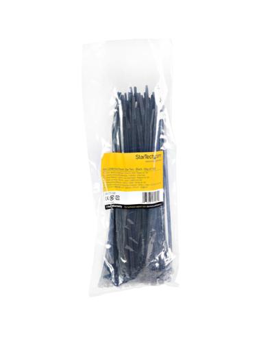 StarTech.com Bridas de 25cm para cables - 4 mm de ancho, 68 mm de diámetro, soportan 22 kg de tensión, de nylon, cierre automáti