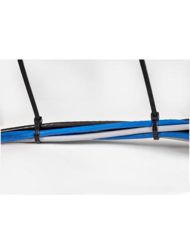 StarTech.com Bridas de 20cm para cables - 4 mm de ancho, 55 mm de diámetro, soportan 22 kg de tensión, de nylon, cierre automáti