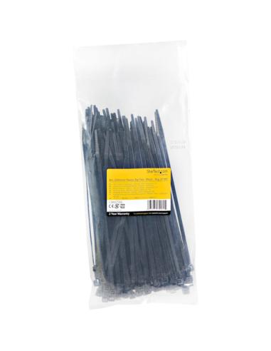StarTech.com Bridas de 20cm para cables - 4 mm de ancho, 55 mm de diámetro, soportan 22 kg de tensión, de nylon, cierre automáti