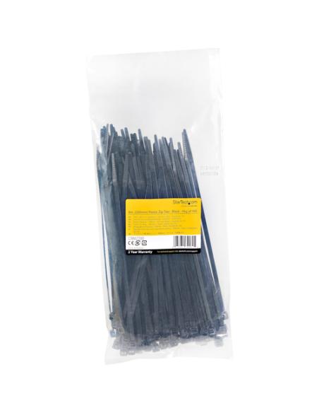 StarTech.com Bridas de 20cm para cables - 4 mm de ancho, 55 mm de diámetro, soportan 22 kg de tensión, de nylon, cierre automáti