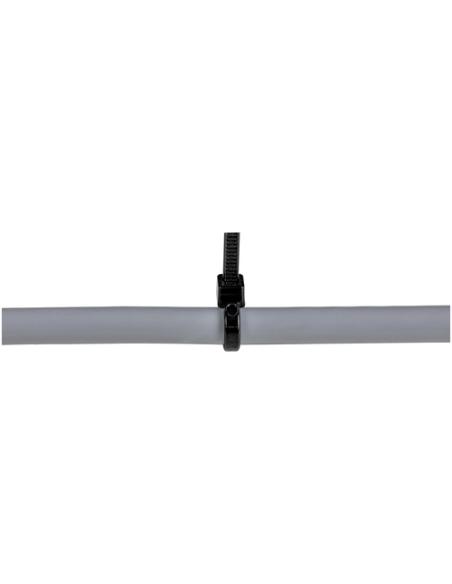 StarTech.com Bridas Ataduras de 15cm para Cables - Ancho 3mm, Diámetro del Haz 39mm, 18kg de Resistencia, Ataduras de Cremallera