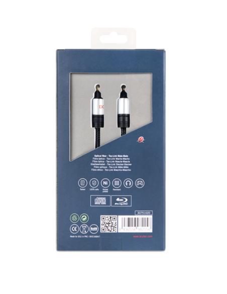 DCU Advance Tecnologic 30751030 cable de audio 2 m Toslink Negro