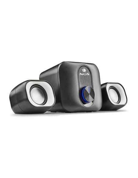 NGS COMET 2.1 conjunto de altavoces 11 W Universal Negro, Blanco 2.1 canales De 2 vías 3 W