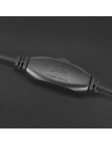 Mars Gaming MH122 Negro, Cascos Gaming FRGB Over Ear con Micrófono, Sonido HiFi, Cancelación de Sonido, Ultraligeros, PS4 PS5 Xb