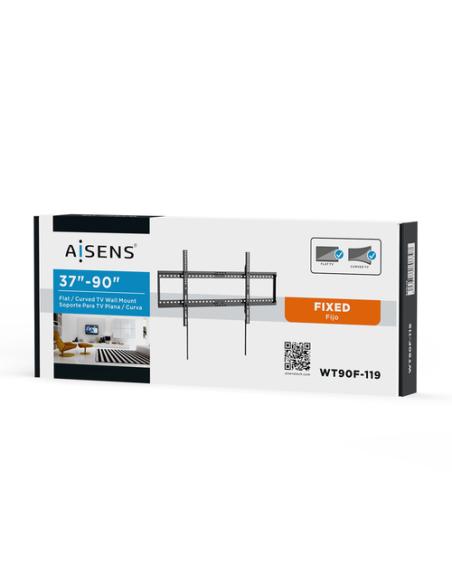 AISENS Soporte ECO Ultra Delgado para Monitor/TV 75Kg de 37-90, Negro