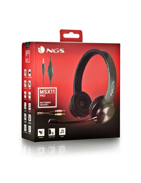 NGS MSX 11 PRO Auriculares Alámbrico Diadema Juego Negro
