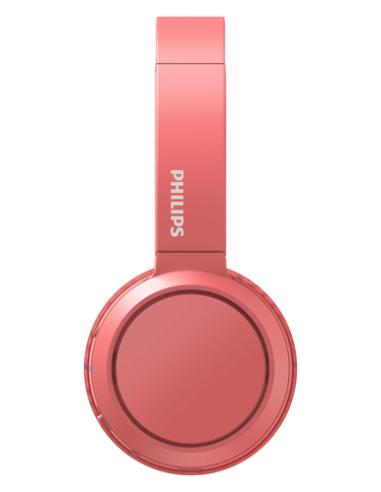 Philips 4000 series TAH4205RD/00 auricular y casco Auriculares Inalámbrico Diadema Llamadas/Música USB Tipo C Bluetooth Rojo
