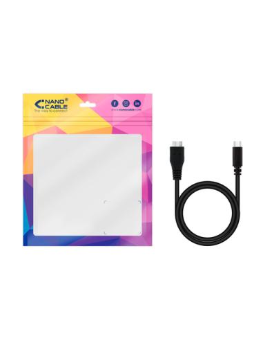 Nanocable 10.01.1201-BK cable USB USB 3.2 Gen 1 (3.1 Gen 1) 1 m USB C Micro-USB B Negro