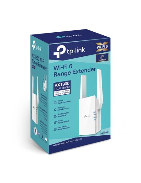 TP-Link RE605X ampliador de red Repetidor de red Blanco 10, 100, 1000 Mbit/s