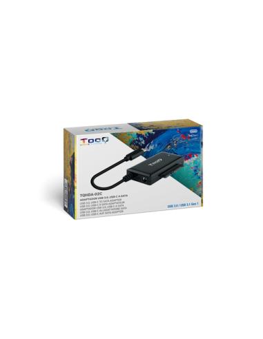 TooQ TQHDA-02C base de conexión para disco duro USB 3.2 Gen 1 (3.1 Gen 1) Type-C Negro