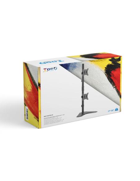 TooQ DB1703TNV-B soporte para monitor 81,3 cm (32") Escritorio Negro