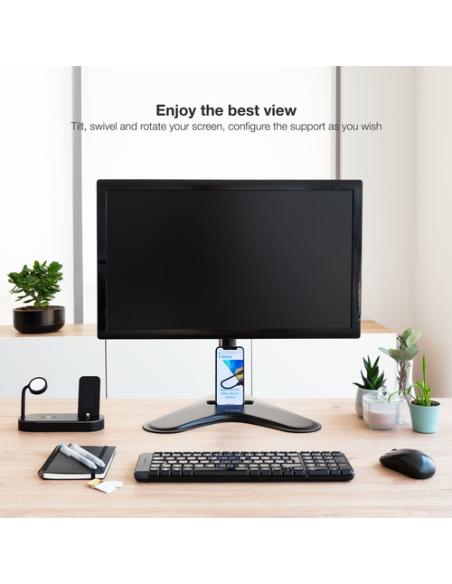 TooQ DB1701TN-B soporte para monitor 81,3 cm (32") Escritorio Negro