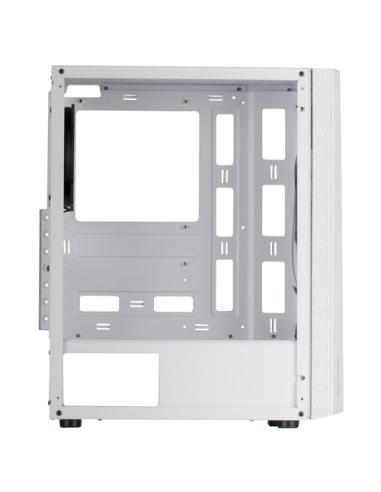Mars Gaming MC-ART Blanco, Caja PC Gaming ATX, Doble Cristal Templado Dibujable, ARGB 12 Modos, Ventilador 12 cm