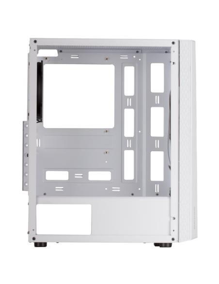 Mars Gaming MC-ART Blanco, Caja PC Gaming ATX, Doble Cristal Templado Dibujable, ARGB 12 Modos, Ventilador 12 cm