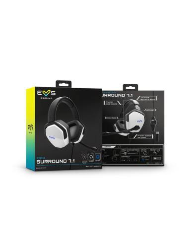 Energy Sistem ESG 4 WHITE Thunder Auriculares Alámbrico Diadema Juego USB tipo A Blanco