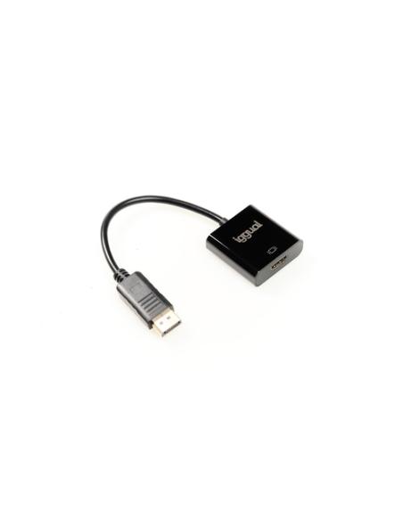 iggual IGG318041 adaptador de cable de vídeo 0,25 m DisplayPort HDMI Negro