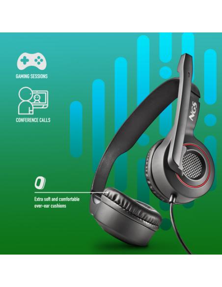 NGS MSX 10 PRO Auriculares Alámbrico Diadema Juego Negro