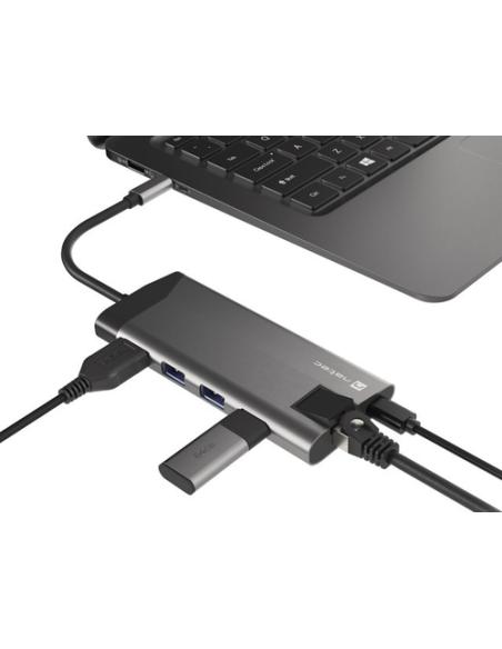 NATEC Fowler Plus USB Tipo C Negro, Gris