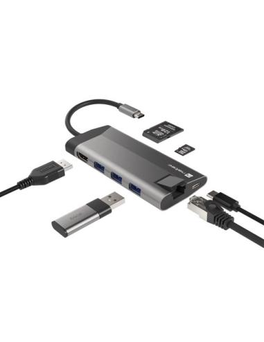 NATEC Fowler Plus USB Tipo C Negro, Gris